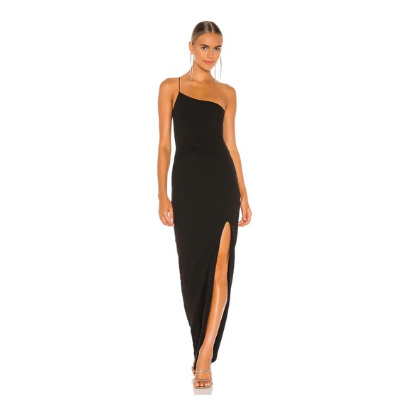 NWT Nookie Lust One Shoulder Gown in Black - Picture 1 of 5